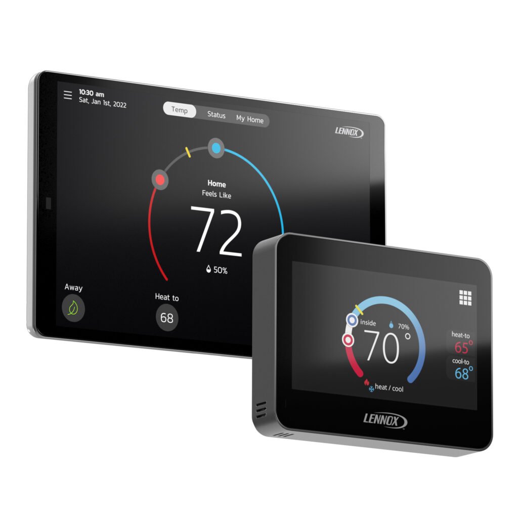 Lennox S40 smart thermostat and room sensor for managing summer comfort